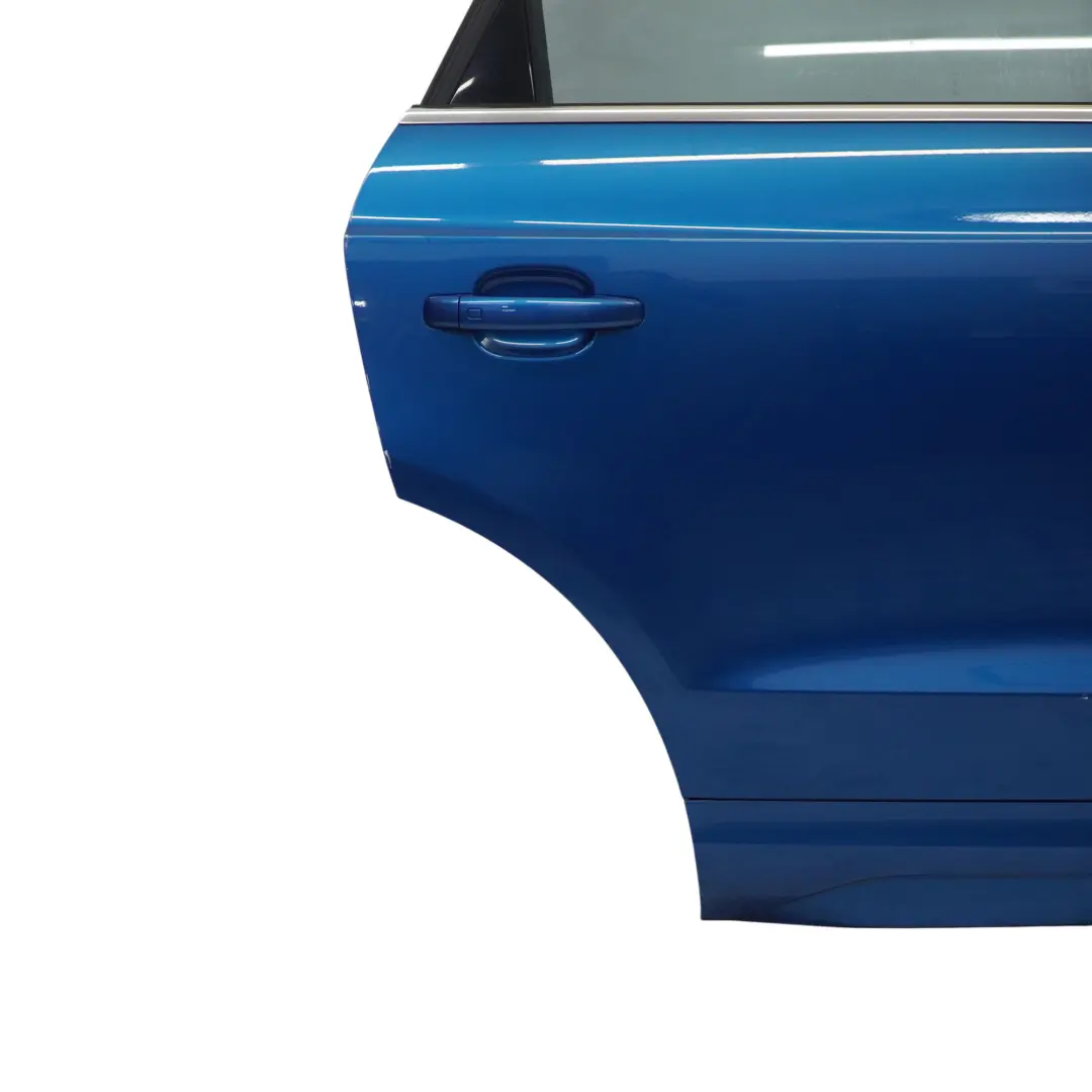 Door Rear Right O/S Covering Panel Hainan Blue Metallic - X5K to Audi Q3 8U with Part number 8U0833052B Audi Q3 8U Door Rear Right O/S Covering Panel Hainan Blue Metallic - X5K - SKU 8U0833052B-HAB - Part number 8U0833052B