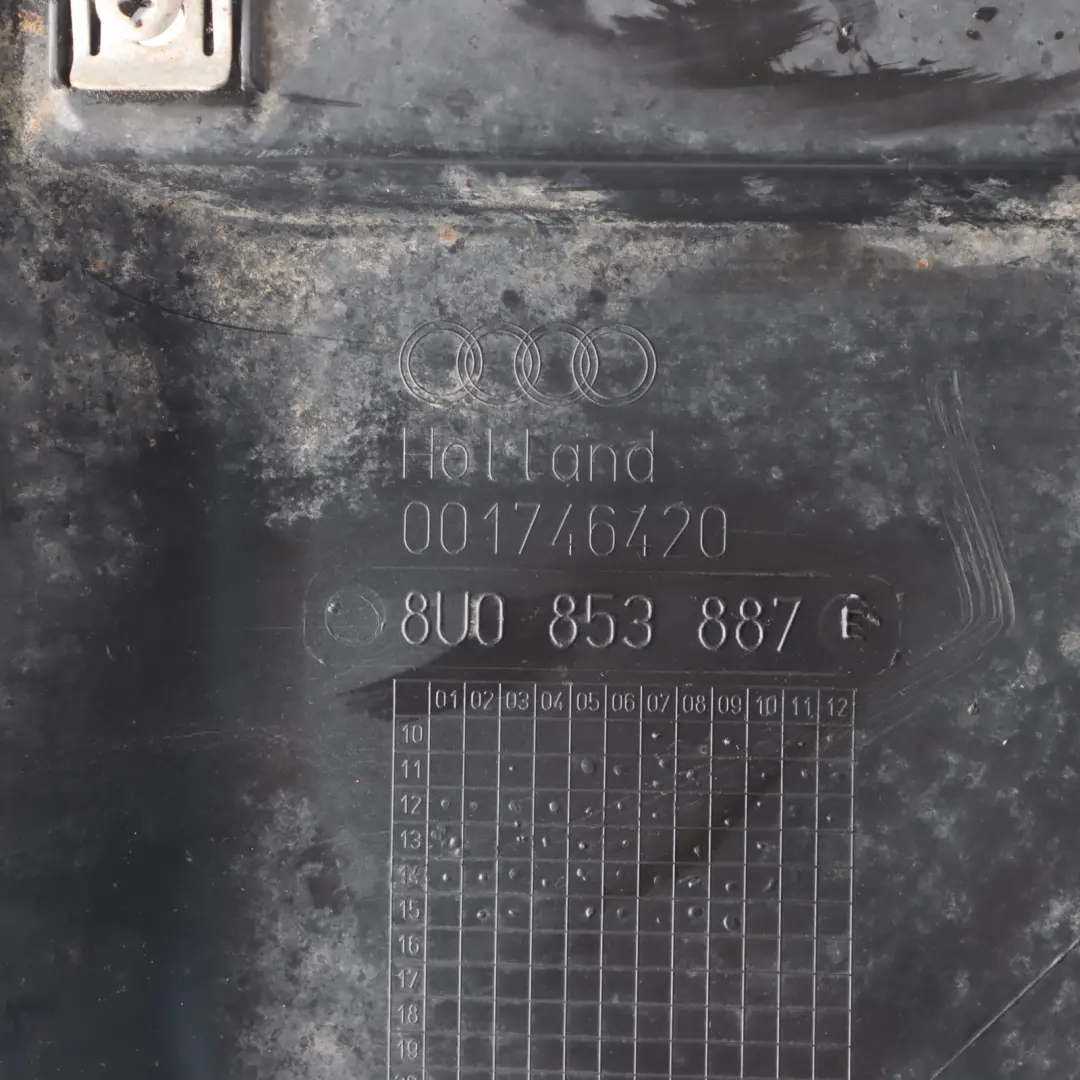 Arch Liner Spoiler Trim Front Left N/S to Audi Q3 8U Wheel with Part number 8U0853887E Audi Q3 8U Wheel Arch Liner Spoiler Trim Front Left N/S - SKU 8U0853887E - Part number 8U0853887E