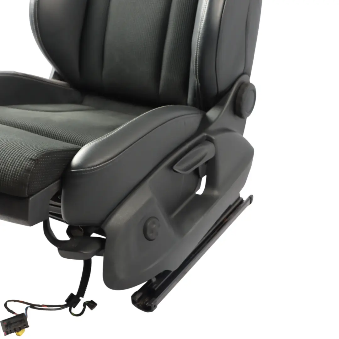 Front Left N/S S-Line Interior Half Leather Black Silver to Audi Q3 8U Sport Seat with Part number 8U0881805AM Audi Q3 8U Sport Seat Front Left N/S S-Line Interior Half Leather Black Silver - SKU 8U0881805AM-1 - Part number 8U0881805AM