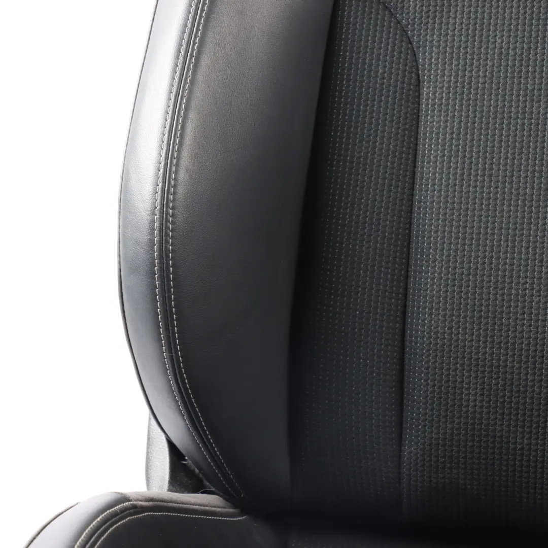 Front Left N/S S-Line Interior Half Leather Black Silver to Audi Q3 8U Sport Seat with Part number 8U0881805AM Audi Q3 8U Sport Seat Front Left N/S S-Line Interior Half Leather Black Silver - SKU 8U0881805AM-1 - Part number 8U0881805AM