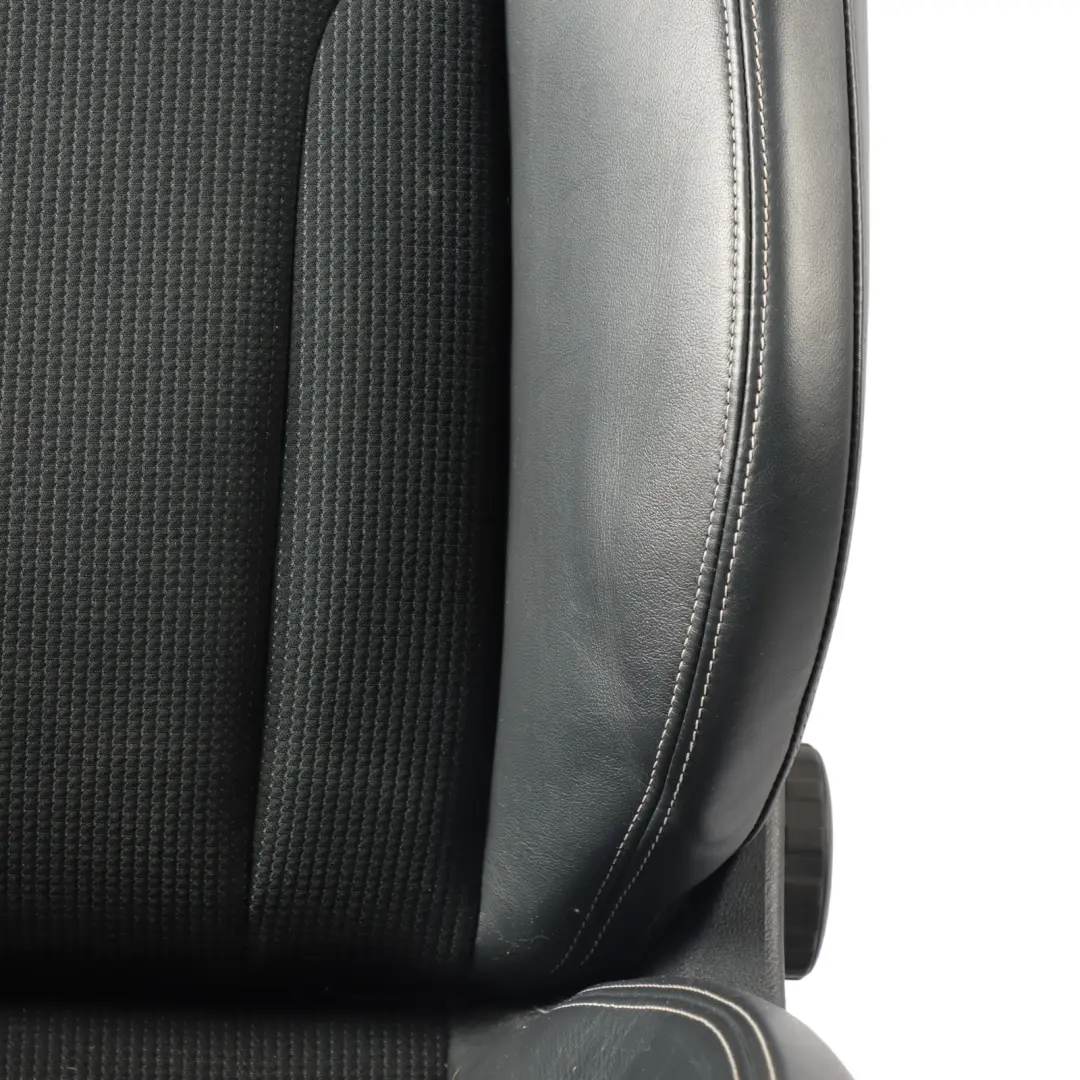 Front Left N/S S-Line Interior Half Leather Black Silver to Audi Q3 8U Sport Seat with Part number 8U0881805AM Audi Q3 8U Sport Seat Front Left N/S S-Line Interior Half Leather Black Silver - SKU 8U0881805AM-1 - Part number 8U0881805AM