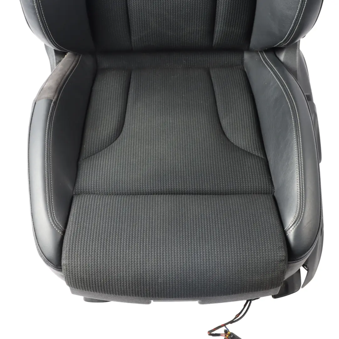 Front Left N/S S-Line Interior Half Leather Black Silver to Audi Q3 8U Sport Seat with Part number 8U0881805AM Audi Q3 8U Sport Seat Front Left N/S S-Line Interior Half Leather Black Silver - SKU 8U0881805AM-1 - Part number 8U0881805AM