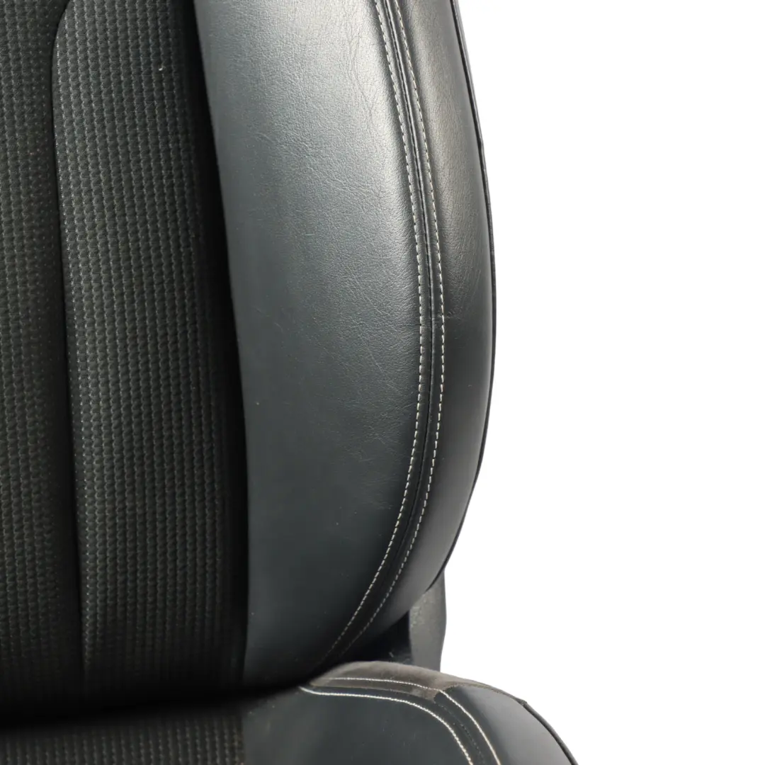 Front Right O/S S-Line Interior Half Leather Black Silver to Audi Q3 8U Sport Seat with Part number 8U0881806AM Audi Q3 8U Sport Seat Front Right O/S S-Line Interior Half Leather Black Silver - SKU 8U0881806AM-1 - Part number 8U0881806AM