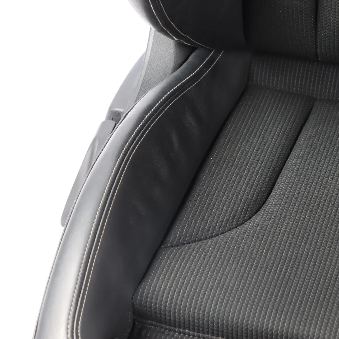 Audi Q3 8U Sport Seat Front Right O/S S-Line Interior Half Leather Black Silver - SKU 8U0881806AM-1 - Part number 8U0881806AM