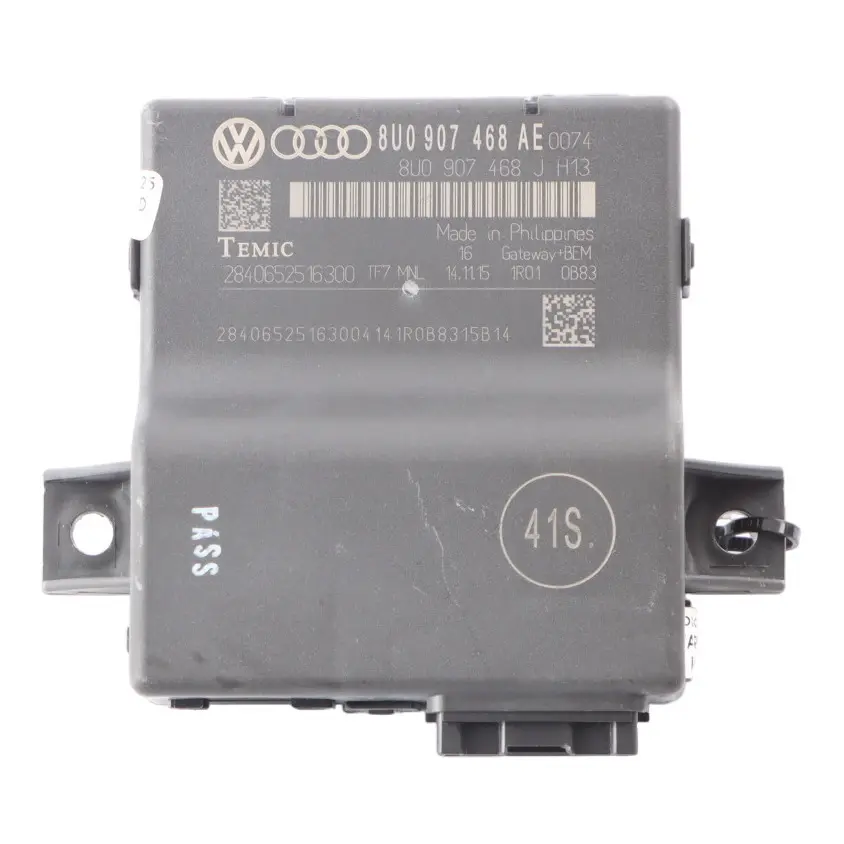 DFTA Gateway Module Control Unit ECU to Audi Q3 8U 2.0 TDI with Part number 8U0907468AE Audi Q3 8U 2.0 TDI DFTA Gateway Module Control Unit ECU - SKU 8U0907468AE - Part number 8U0907468AE