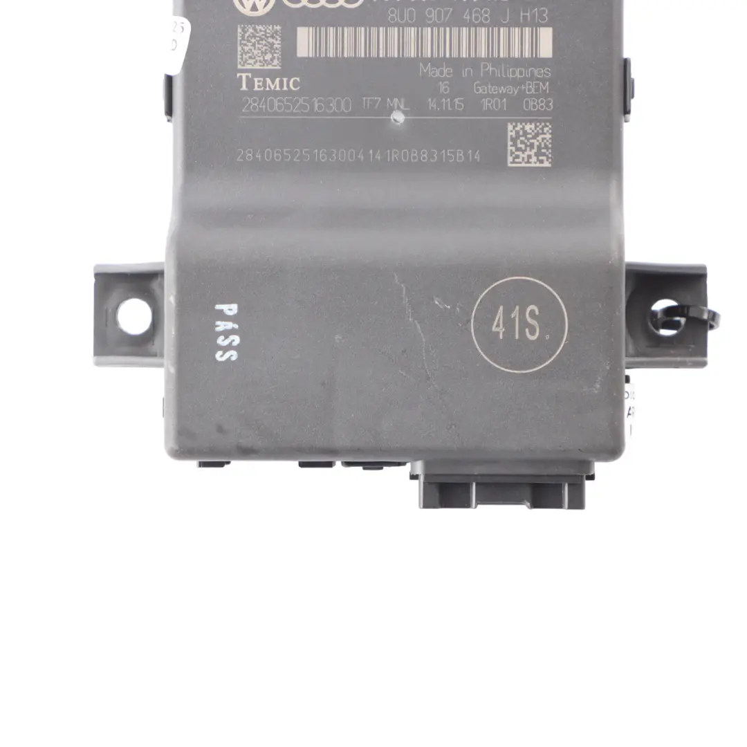 Audi Q3 8U 2.0 TDI DFTA Gateway Module Control Unit ECU - SKU 8U0907468AE - Part number 8U0907468AE