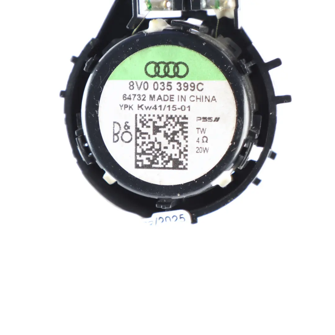 Altavoz De Pilar A Tweeter Delantero Izquierdo Derecho para Audi A3 8V con número de pieza 8V0035399C Audi A3 8V Altavoz De Pilar A Tweeter Delantero Izquierdo Derecho - SKU 8V0035399C - Número de pieza 8V0035399C