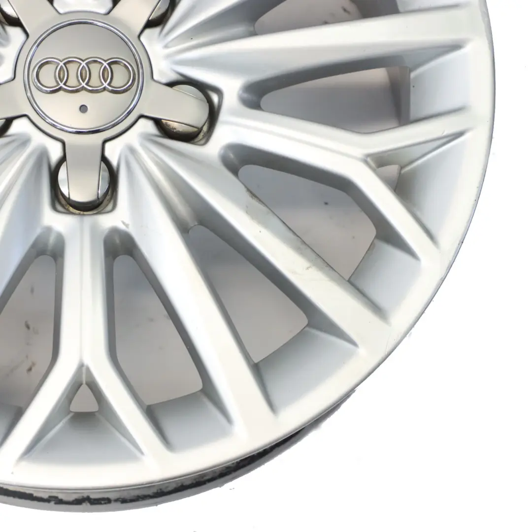 Audi A3 8V Silberne Leichtmetallfelge Alufelge 16" 7J ET48 - SKU 8V0601025BJ-2 - Teilenummer 8V0601025BJ