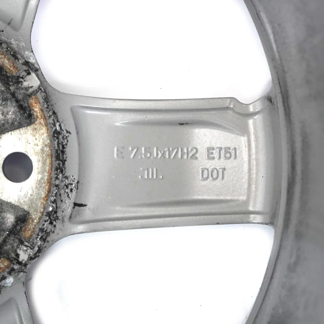 Audi A3 8V Argento Cerchio in lega 17" ET:51 7,5J Star Spoke - SKU 8V0601025CT-1 - Numero di parte 8V0601025CT