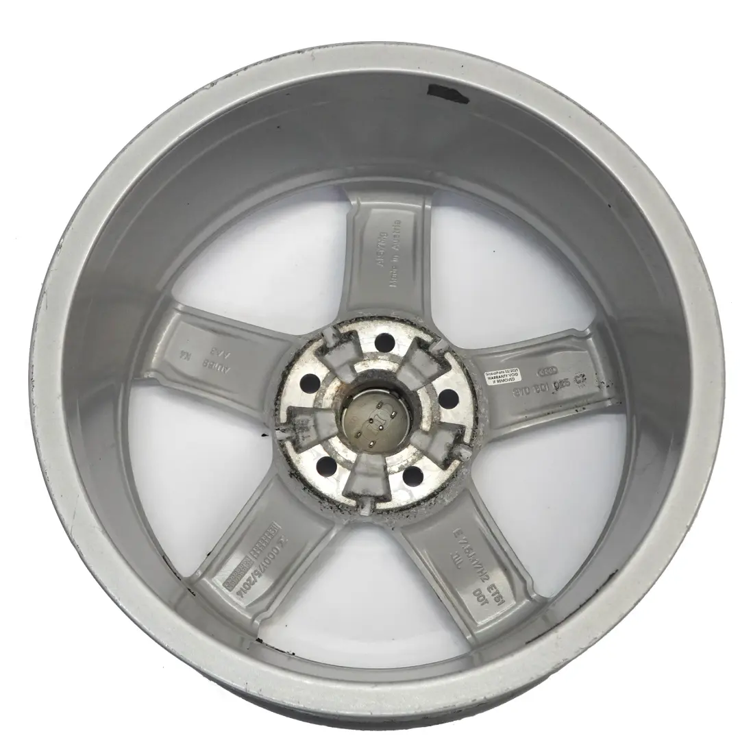 Audi A3 8V Silver Wheel Alloy Rim 17" ET:51 7,5J Star Spoke - SKU 8V0601025CT-3 - Part number 8V0601025CT