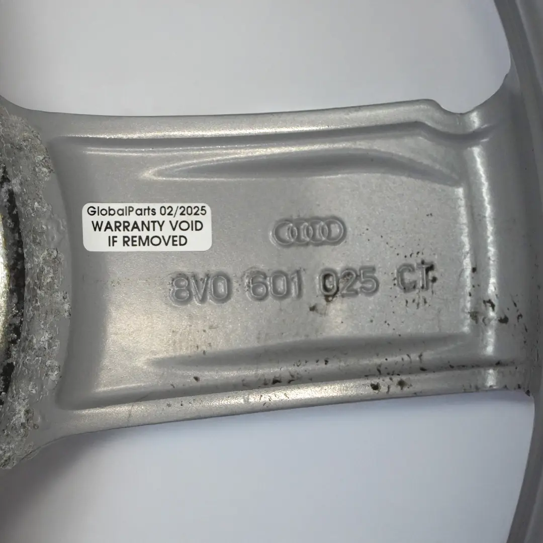 Audi A3 8V Silver Wheel Alloy Rim 17" ET:51 7,5J Star Spoke - SKU 8V0601025CT-3 - Part number 8V0601025CT