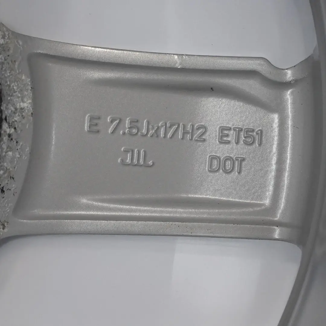 Audi A3 8V Silver Wheel Alloy Rim 17" ET:51 7,5J Star Spoke - SKU 8V0601025CT-3 - Part number 8V0601025CT