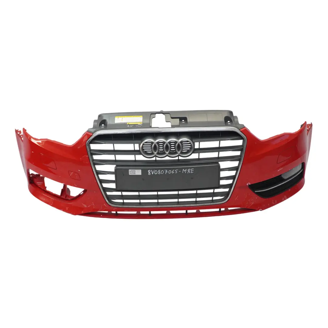 Front Bumper Trim Panel Cover Misano Red Pearl - Z3M to Audi A3 8V with Part number 8V0807065 Audi A3 8V Front Bumper Trim Panel Cover Misano Red Pearl - Z3M - SKU 8V0807065-MRE - Part number 8V0807065