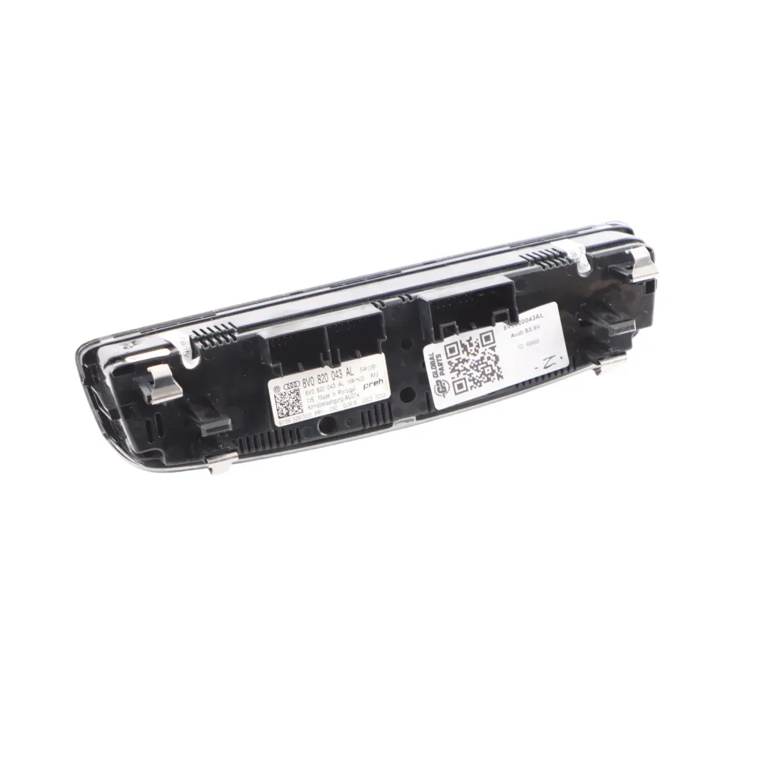 Audi S3 8V A/C Air Condition Heater Climate Control Switch Panel - SKU 8V0820043AL - Part number 8V0820043AL