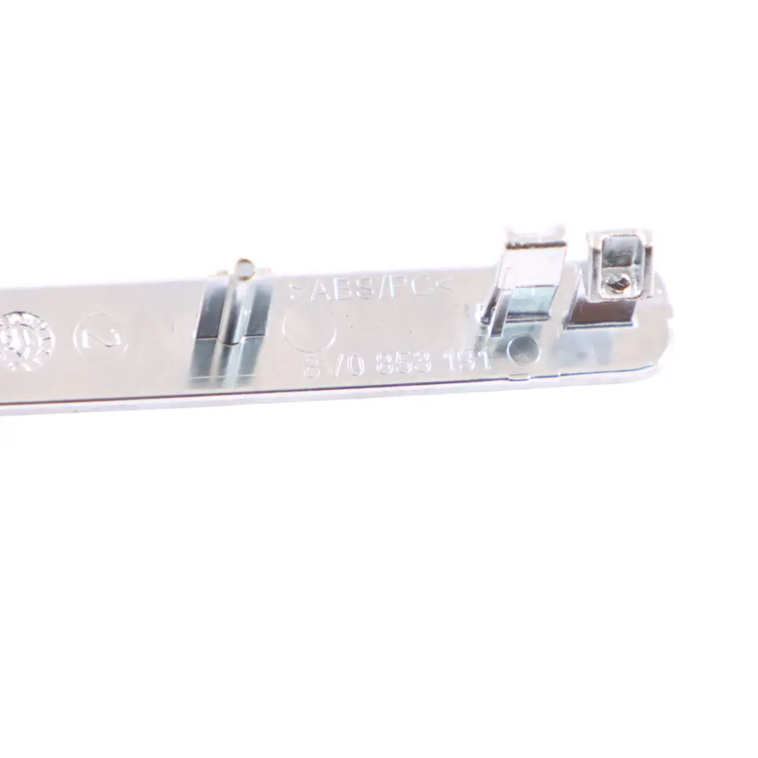 Audi TT FV Salpicadero Consola Quattro Etiqueta Insignia Embellecedor - SKU 8V0853191 - Número de pieza 8V0853191
