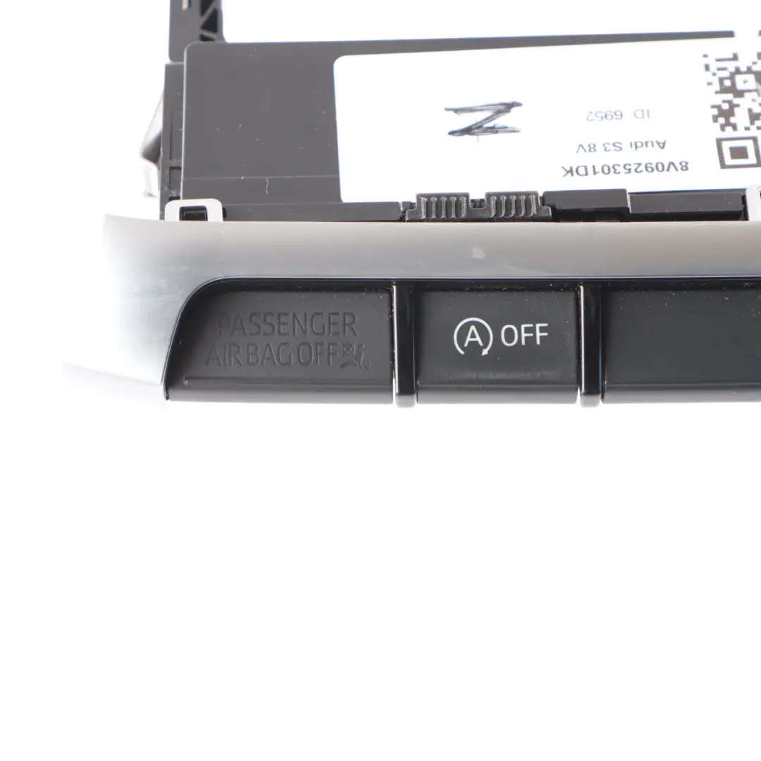 Audi A3 8V Panel Sterowania Światła Awaryjne Start Stop ESP - SKU 8V0925301DK - Numer Części 8V0925301DK