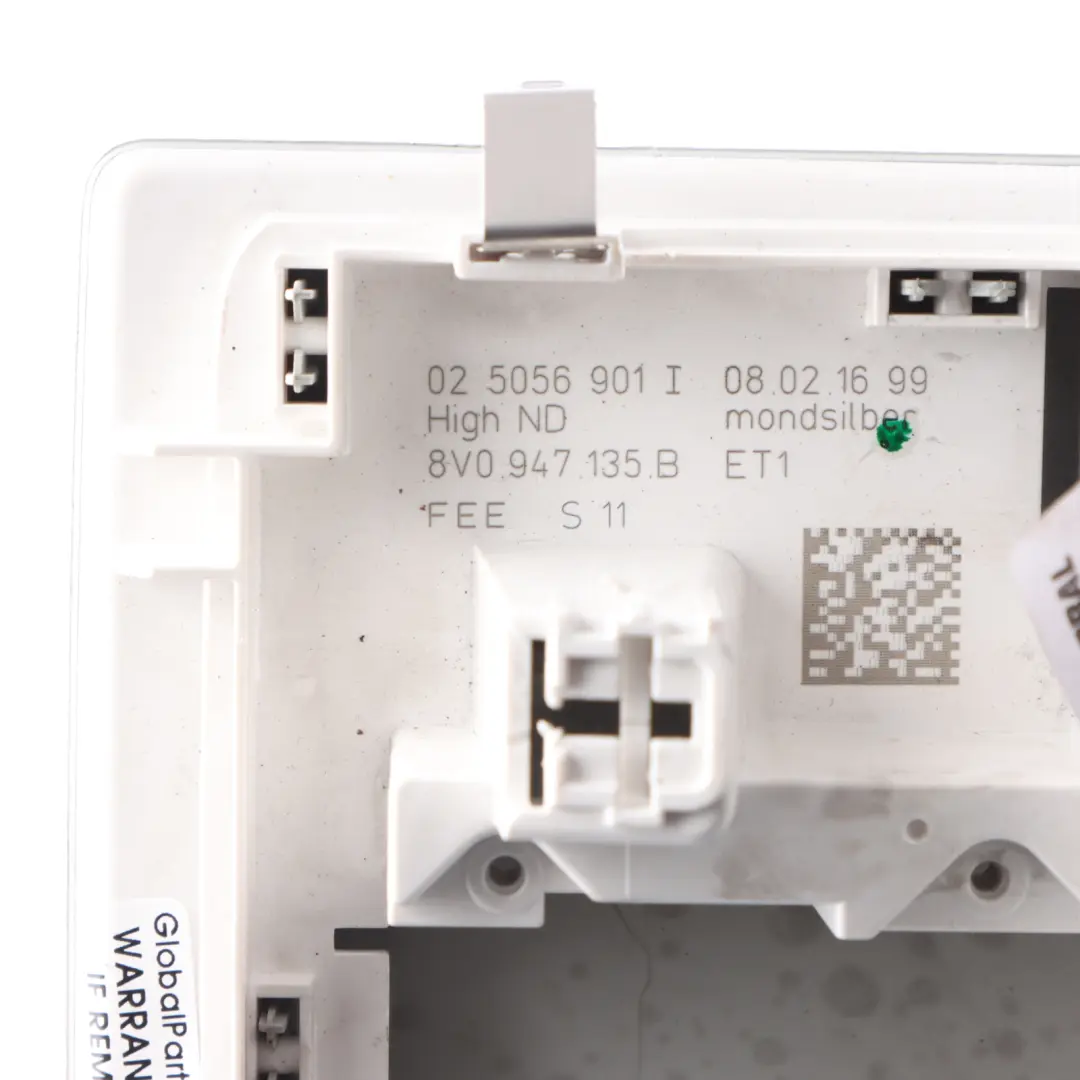 Interior Roof Reading Light Lamp Control Grey to Audi A3 S3 8V with Part number 8V0947135B Audi A3 S3 8V Interior Roof Reading Light Lamp Control Grey - SKU 8V0947135B - Part number 8V0947135B