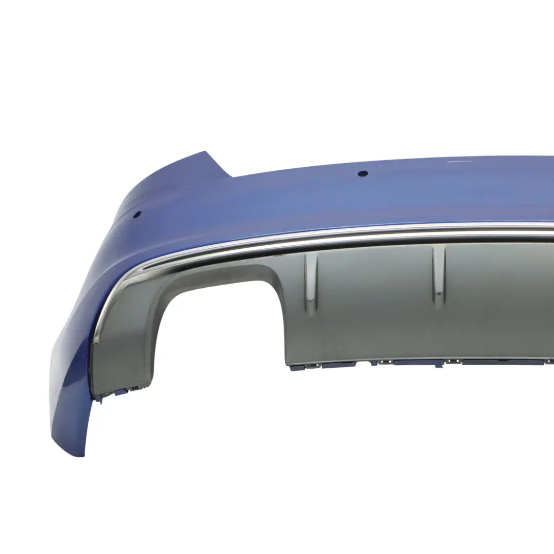 Bumper Trim Panel Covering Sepang Blue Pearlscent - Y5Q to Audi S3 8V Rear with Part number 8V3807067D Audi S3 8V Rear Bumper Trim Panel Covering Sepang Blue Pearlscent - Y5Q - SKU 8V3807067D-SEB - Part number 8V3807067D