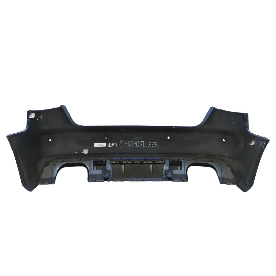 Audi S3 8V Rear Bumper Trim Panel Covering Sepang Blue Pearlscent - Y5Q - SKU 8V3807067D-SEB - Part number 8V3807067D