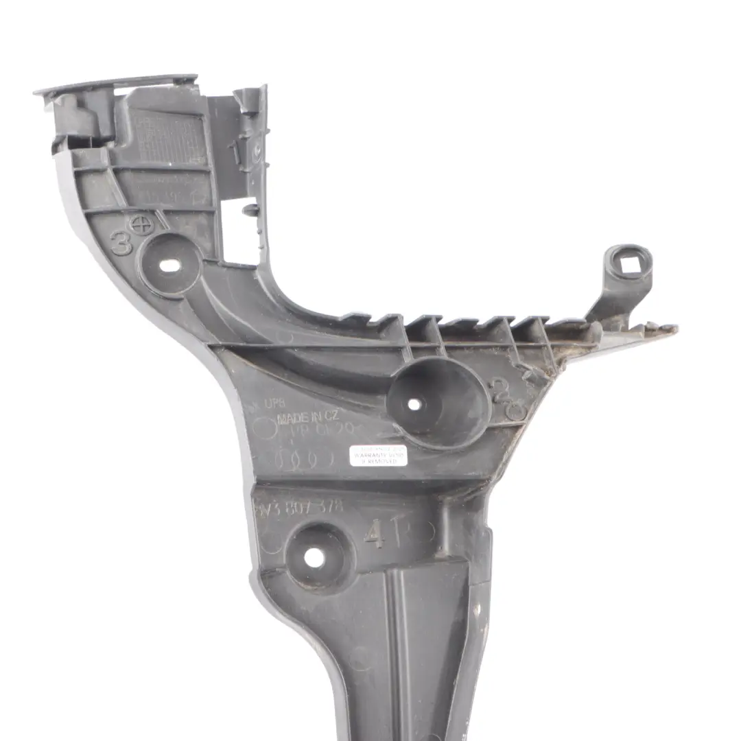 Door Rear Bumper Bracket Guide Right O/S Mount B to Audi A3 S3 8V 3 with Part number 8V3807378 Audi A3 S3 8V 3 Door Rear Bumper Bracket Guide Right O/S Mount B - SKU 8V3807378 - Part number 8V3807378