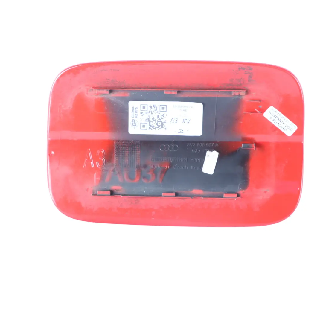 Filler Fill In Flap Cap Cover Misano Red - Z3M to Audi A3 8V Fuel with Part number 8V3809907A Audi A3 8V Fuel Filler Fill In Flap Cap Cover Misano Red - Z3M - SKU 8V3809907A-MRE - Part number 8V3809907A
