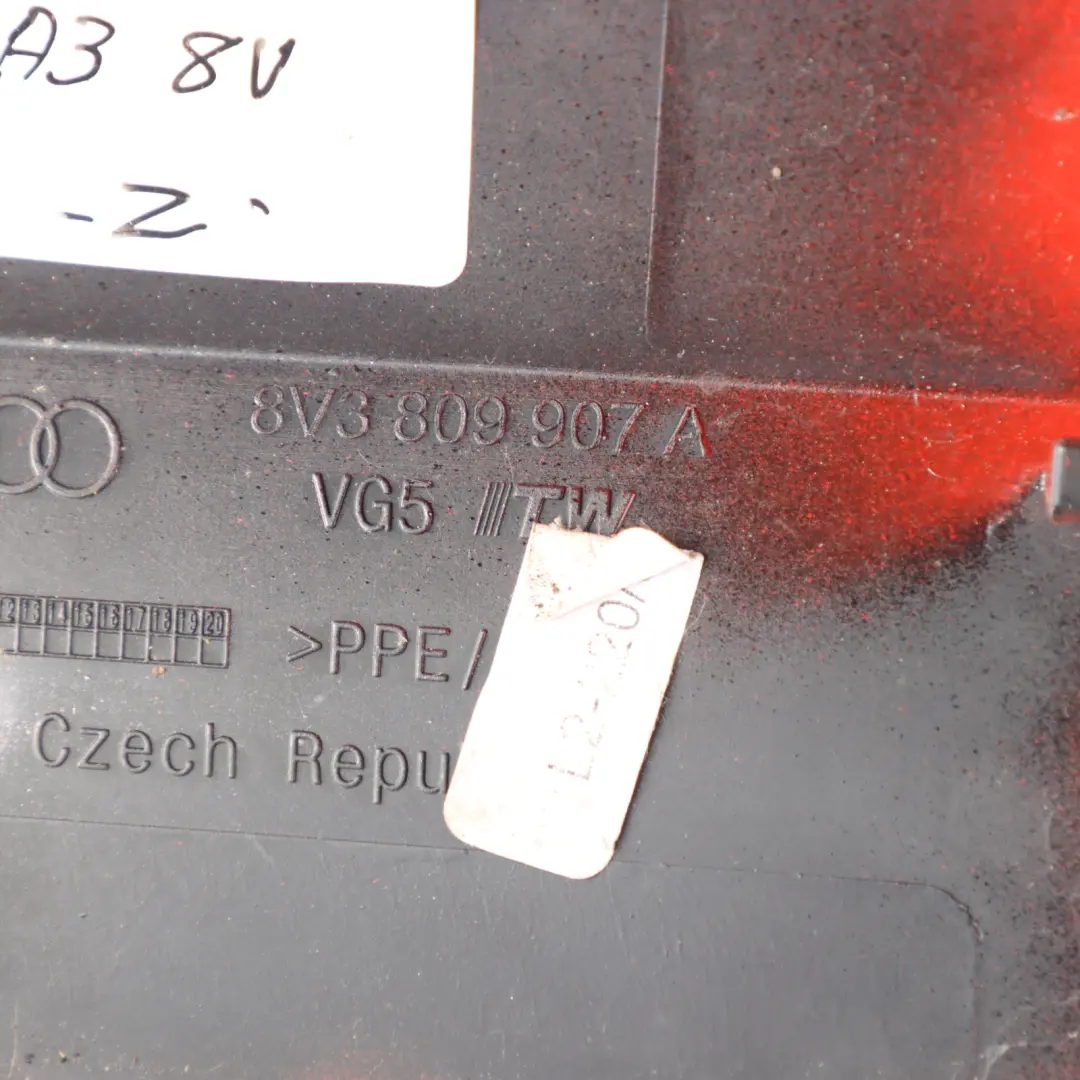 Audi A3 8V Fuel Filler Fill In Flap Cap Cover Misano Red - Z3M - SKU 8V3809907A-MRE - Part number 8V3809907A