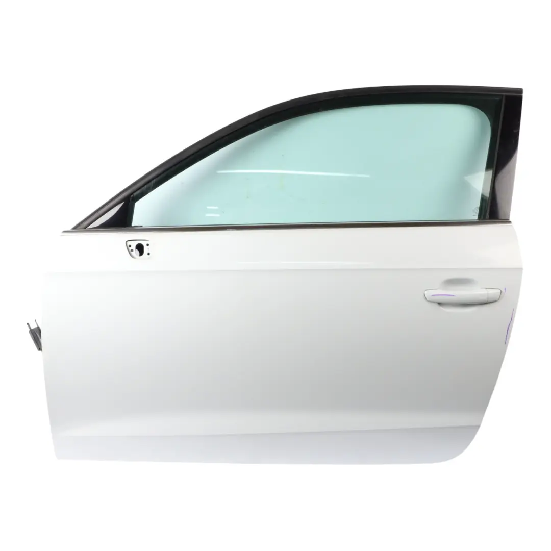 Audi A3 8V Hatchback Door Front Left N/S Covering Panel Glacier White Pearl S9R - SKU 8V3831051B-MGW - Part number 8V3831051B