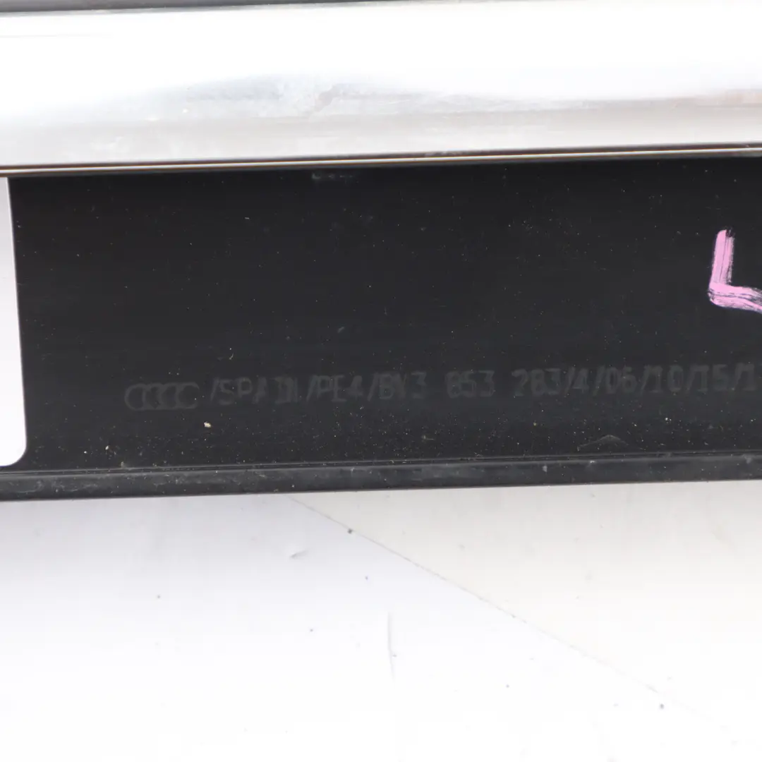 Puerta Delantera Ventana Junta Burlete Cromo Izquierda para Audi A3 8V con número de pieza 8V3853283 Audi A3 8V Puerta Delantera Ventana Junta Burlete Cromo Izquierda - SKU 8V3853283 - Número de pieza 8V3853283