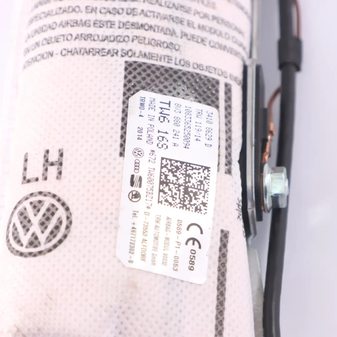 Audi A3 8V Módulo de Aire del Asiento Delantero Derecho - SKU 8V3880241A - Número de pieza 8V3880241A