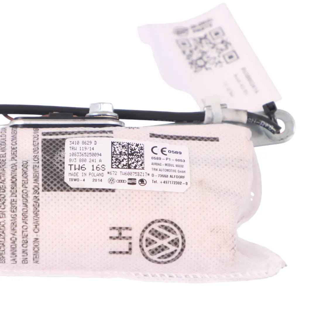 Audi A3 8V Módulo de Aire del Asiento Delantero Derecho - SKU 8V3880241A - Número de pieza 8V3880241A