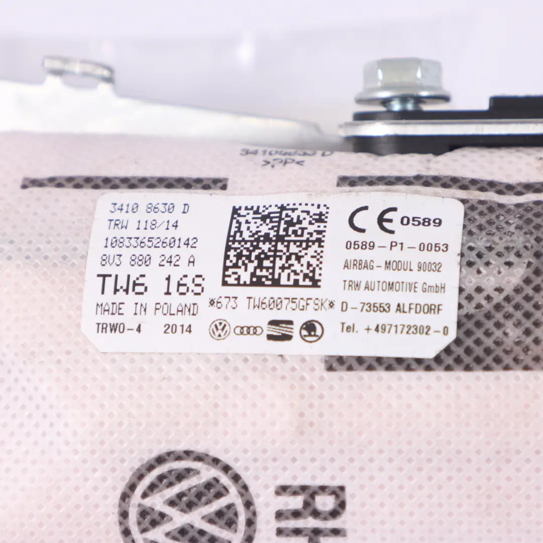 Poduszka Powietrzna Fotela do Audi A3 8V o numerze 8V3880242A Audi A3 8V Poduszka Powietrzna Fotela - SKU 8V3880242A - Numer Części 8V3880242A