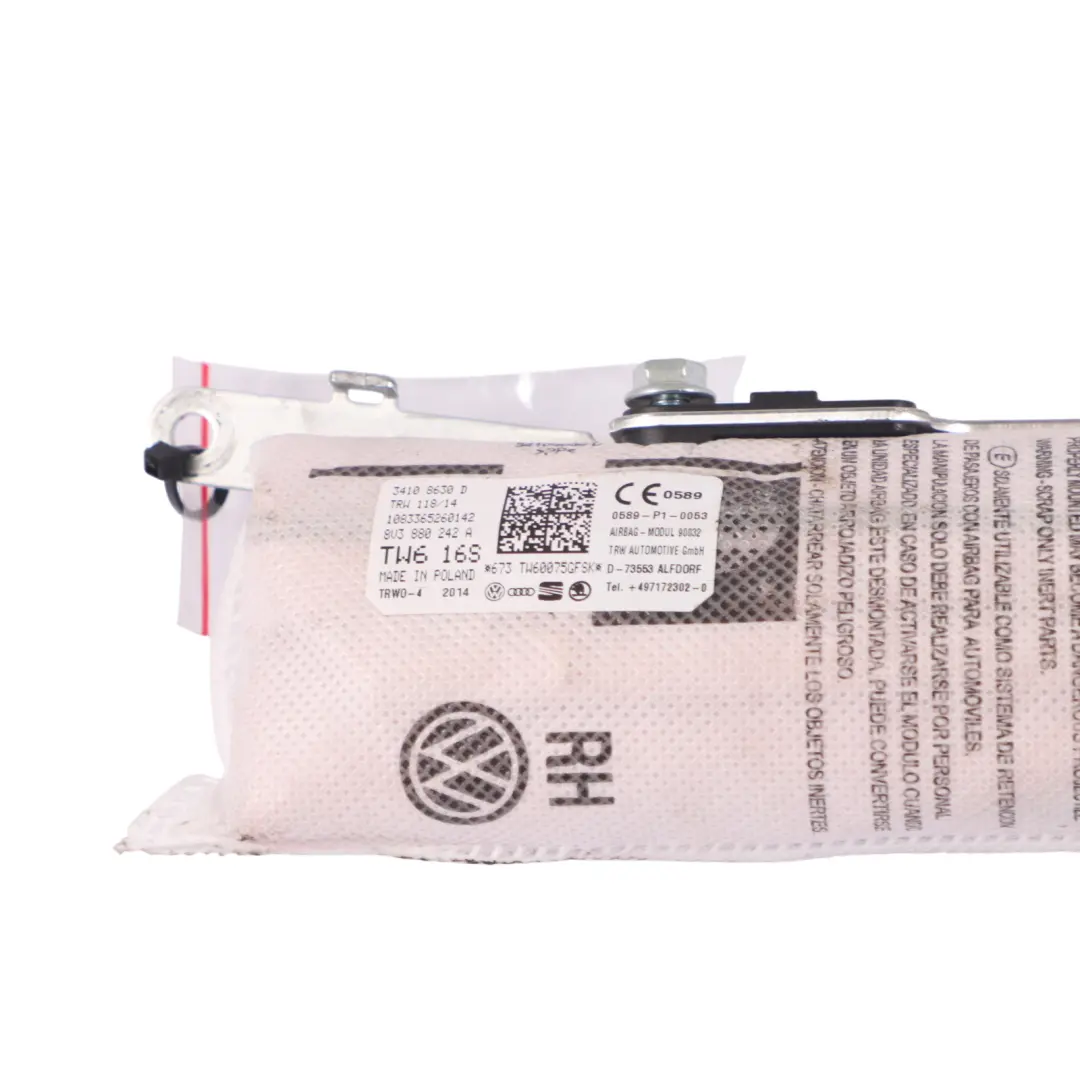 Module Front Left N/S to Audi A3 8V Seat Air with Part number 8V3880242A Audi A3 8V Seat Air Module Front Left N/S - SKU 8V3880242A - Part number 8V3880242A