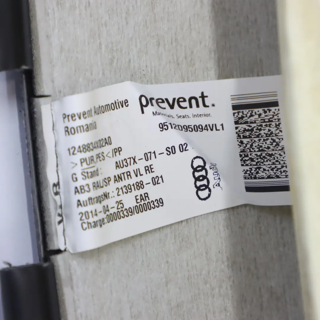 Rückenlehne Abdeckung Vordersitz Rechts Panel Schwarz Stoff für Audi A3 8V mit Teilenummer 8V3881806D Audi A3 8V Rückenlehne Abdeckung Vordersitz Rechts Panel Schwarz Stoff - SKU 8V3881806D - Teilenummer 8V3881806D