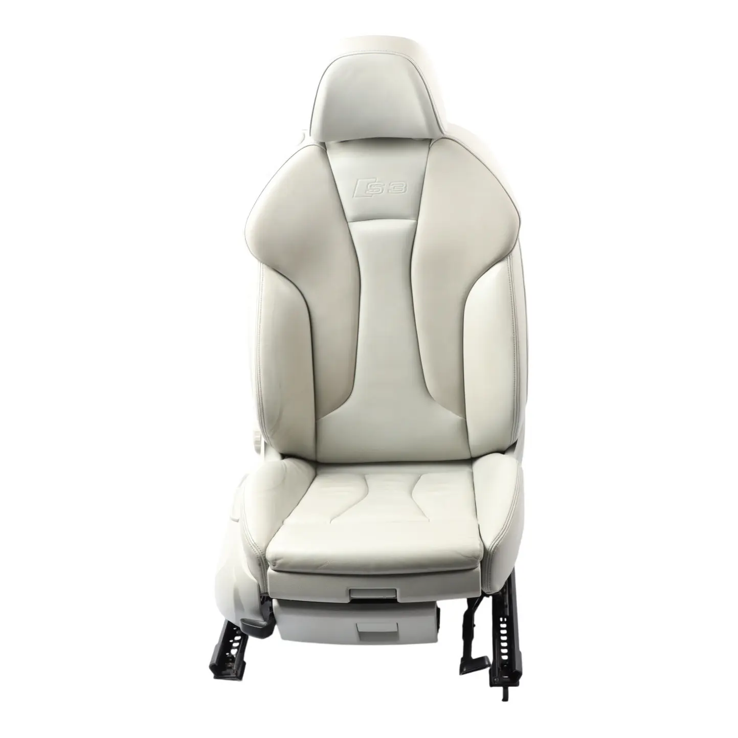 Audi A3 S3 8V 3 Door Seat Front Right O/S Interior Heated Leather Silver Grey