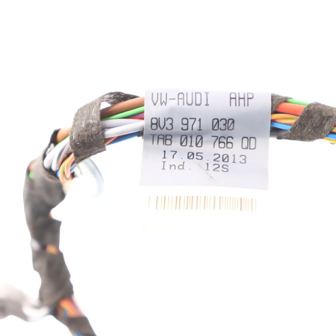 Door Wiring Harness Loom Cable Passenger Side to Audi A3 S3 8V 3D with Part number 8V3971030 Audi A3 S3 8V 3D Door Wiring Harness Loom Cable Passenger Side - SKU 8V3971030 - Part number 8V3971030