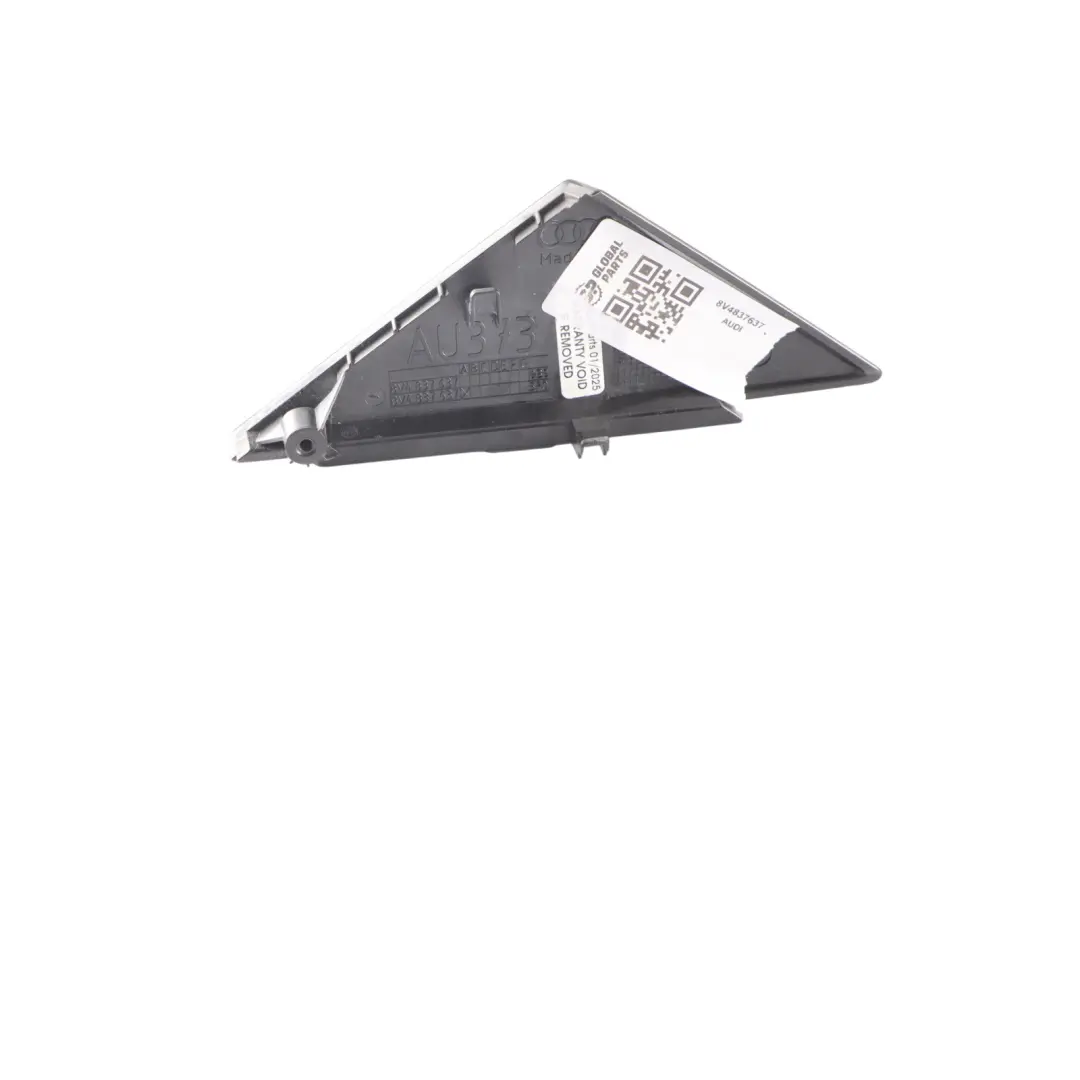 Audi A3 8V Dreieck Abdeckung Trim Vordertür Links Interieur Schwarz - SKU 8V4837637 - Teilenummer 8V4837637