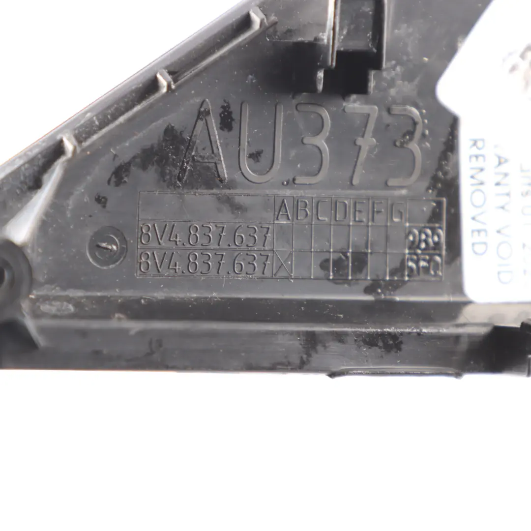 Audi A3 8V Triangle Cover Trim Front Door Left N/S Interior Black - SKU 8V4837637 - Part number 8V4837637