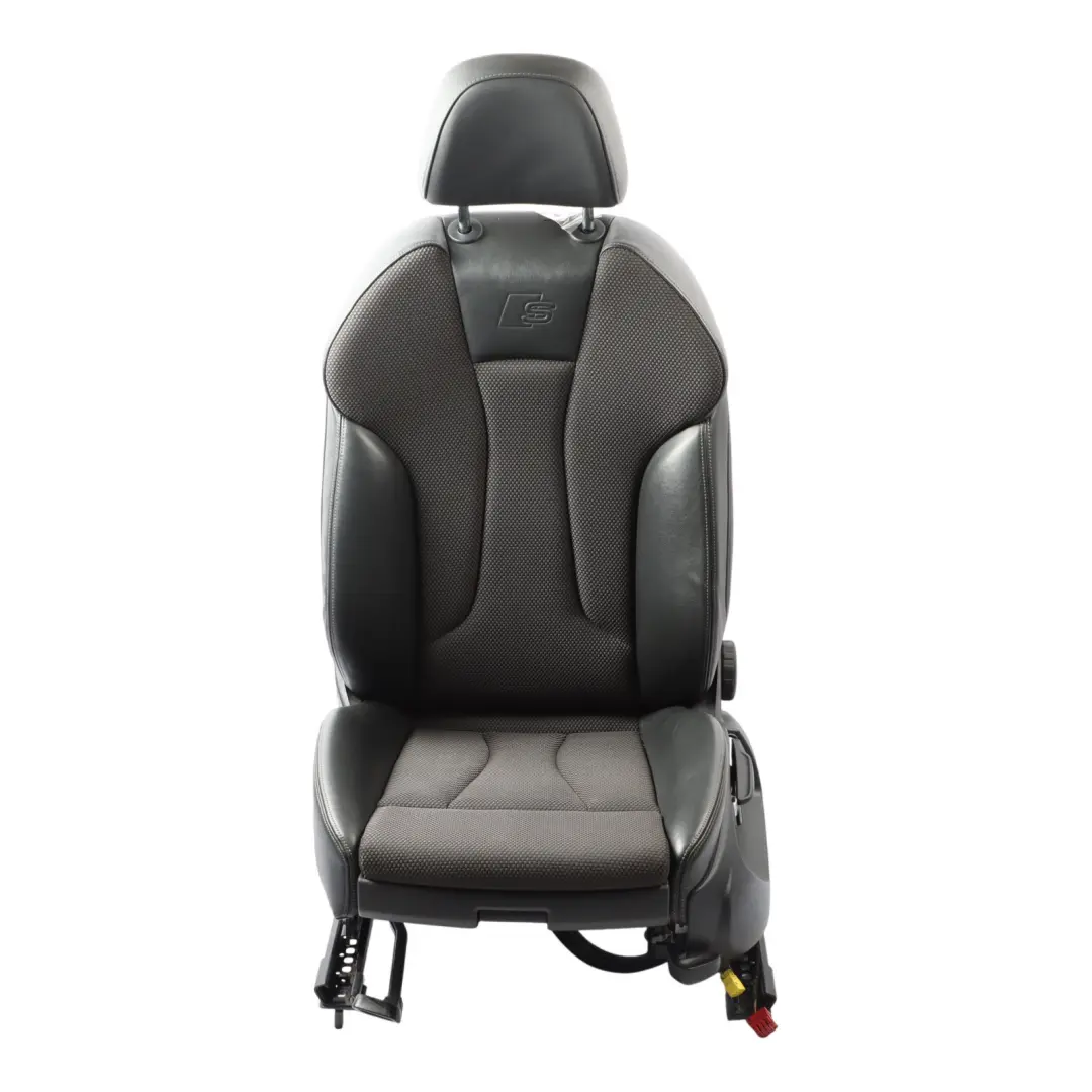 Door Sport Seat Front Left N/S Interior Half Leather Black Grey to Audi A3 8V 5 with Part number 8V4881805AN Audi A3 8V 5 Door Sport Seat Front Left N/S Interior Half Leather Black Grey - SKU 8V4881805AN-1 - Part number 8V4881805AN