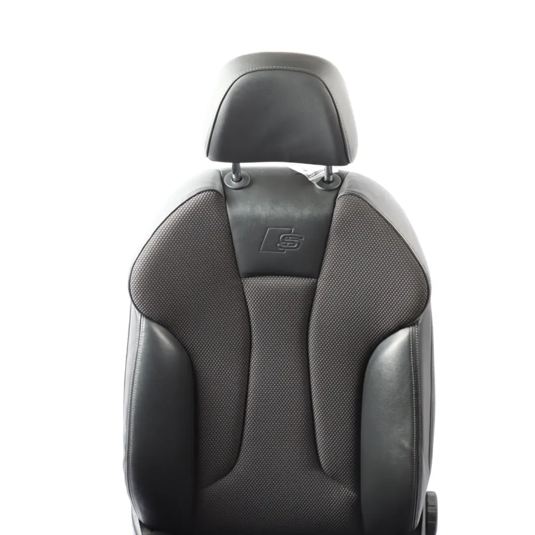 Audi A3 8V 5 Door Sport Seat Front Left N/S Interior Half Leather Black Grey - SKU 8V4881805AN-1 - Part number 8V4881805AN
