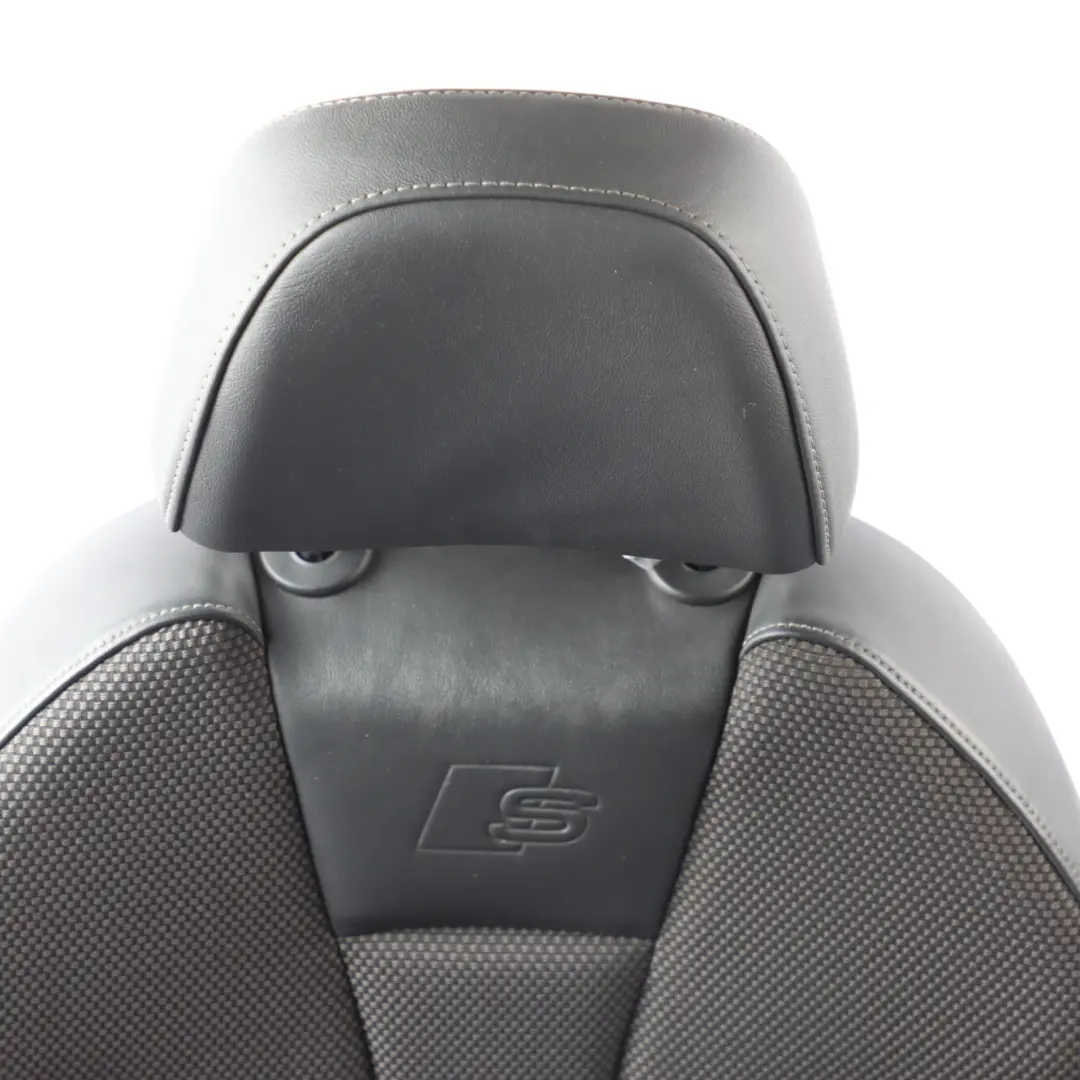 Audi A3 8V 5 Door Sport Seat Front Left N/S Interior Half Leather Black Grey - SKU 8V4881805AN-1 - Part number 8V4881805AN