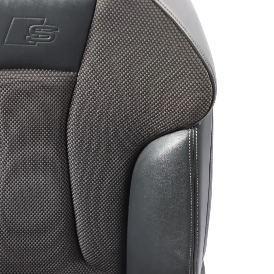 Audi A3 8V 5 Door Sport Seat Front Left N/S Interior Half Leather Black Grey - SKU 8V4881805AN-1 - Part number 8V4881805AN