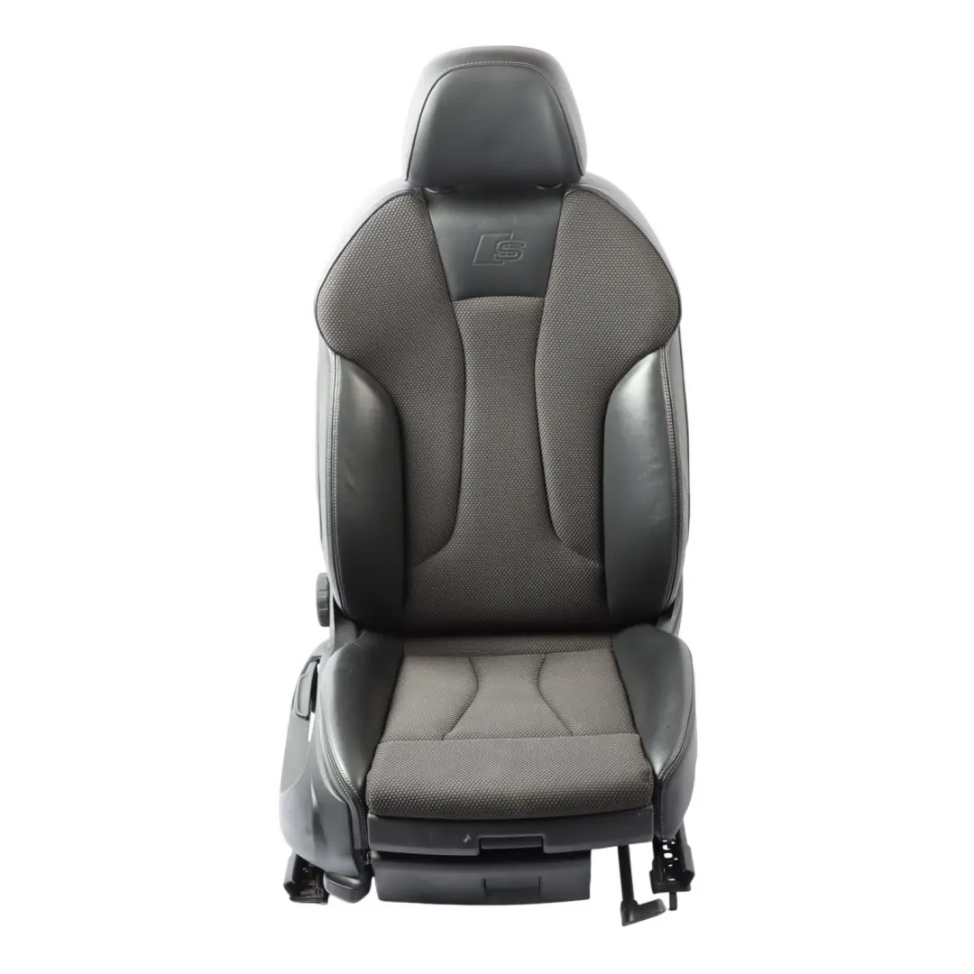 Audi A3 8V 5 Door Sport Seat Front Right O/S Interior Half Leather Black Grey - SKU 8V4881806AN-1 - Part number 8V4881806AN