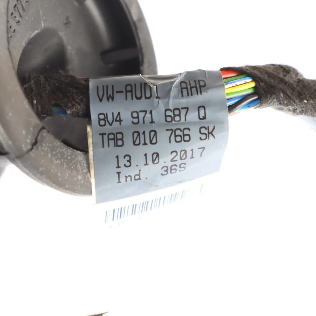 Audi A3 8V Rear Door Wiring Left Right N/O/S Harness Loom Cable - SKU 8V4971687Q - Part number 8V4971687Q