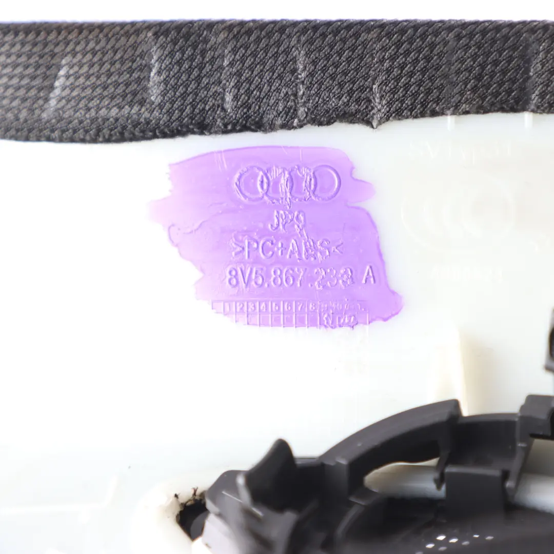 Door Column B Pillar Cover Trim Front Left N/S Black to Audi A3 8V with Part number 8V5867233A Audi A3 8V Door Column B Pillar Cover Trim Front Left N/S Black - SKU 8V5867233A - Part number 8V5867233A