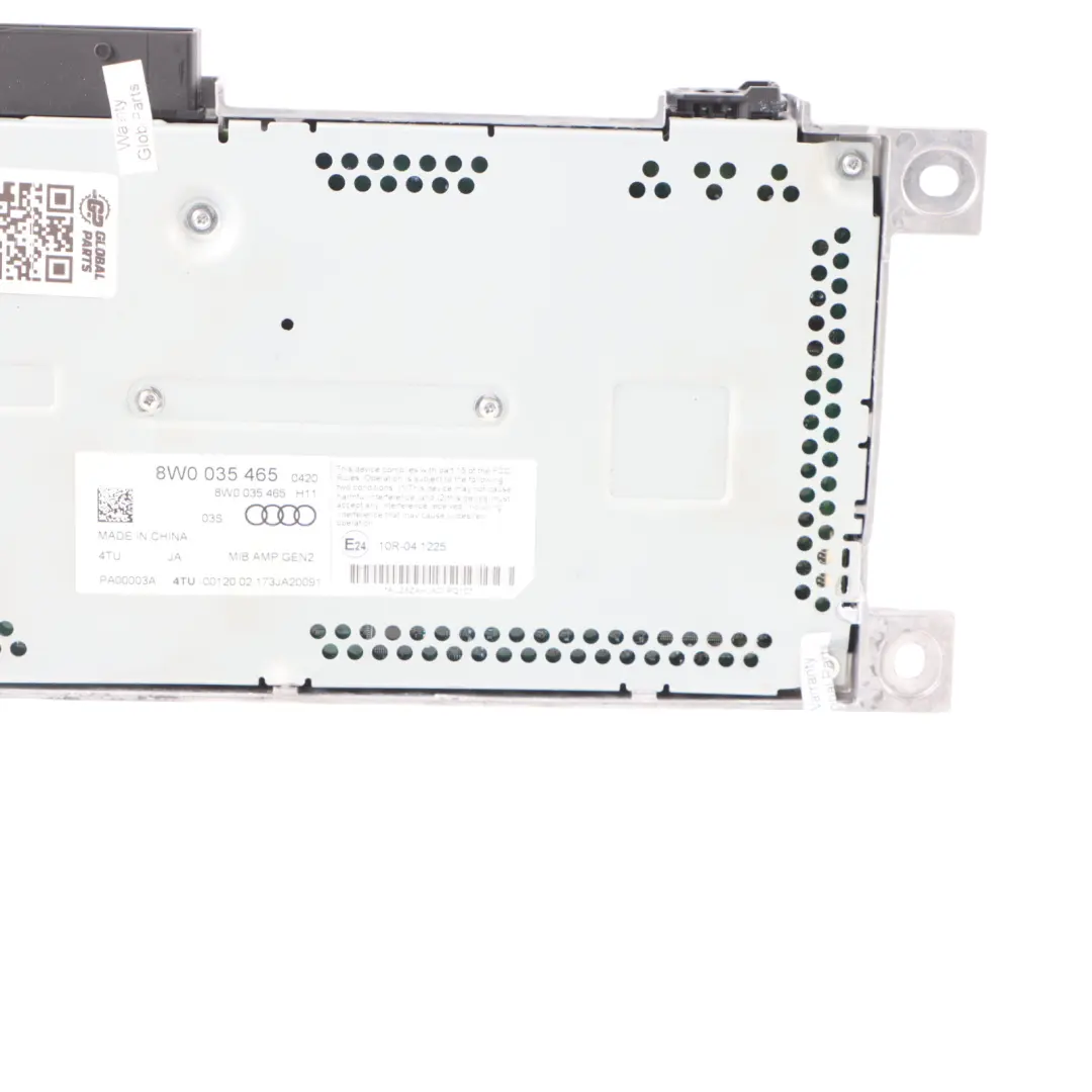 Stereo Radio Amp Audi A4 B9 A5 8W Sound System Speaker Amplifier to with Part number 8W0035465 Stereo Radio Amp Audi A4 B9 A5 8W Sound System Speaker Amplifier - SKU 8W0035465-1 - Part number 8W0035465