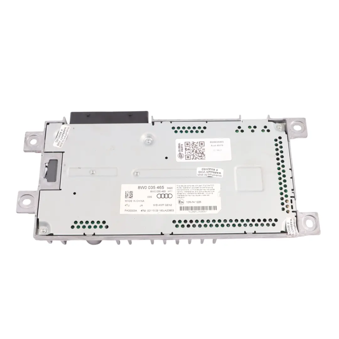 Stereo Radio Verstärker Audi A5 F5 Sound System Lautsprecher Verstärke für mit Teilenummer 8W0035465 Stereo Radio Verstärker Audi A5 F5 Sound System Lautsprecher Verstärke - SKU 8W0035465 - Teilenummer 8W0035465