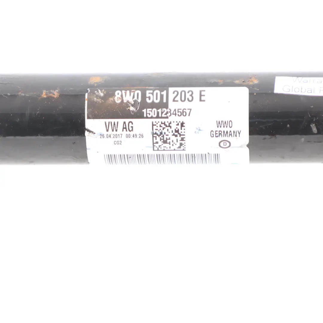 Audi S4 B9 Hintere Antriebswelle Links Rechts 3.0 TFSI CWGD - SKU 8W0501203E - Teilenummer 8W0501203E