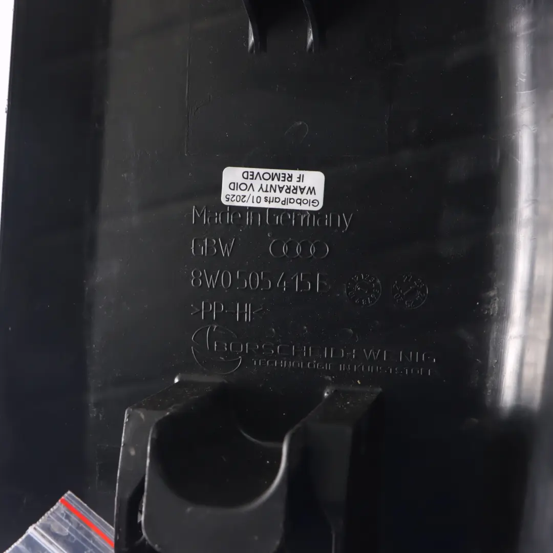 Untere Querlenker Abdeckung Hinten Links für Audi A4 B9 mit Teilenummer 8W0505415D Audi A4 B9 Untere Querlenker Abdeckung Hinten Links - SKU 8W0505415D - Teilenummer 8W0505415D