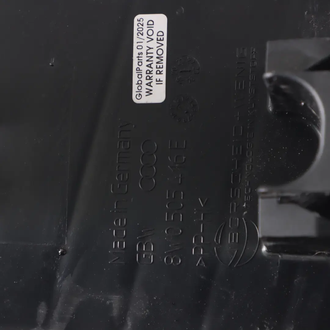 Audi A4 B9 Couvercle garniture inférieure bras commande arrière droit - SKU 8W0505416D - Numéro de pièce 8W0505416D