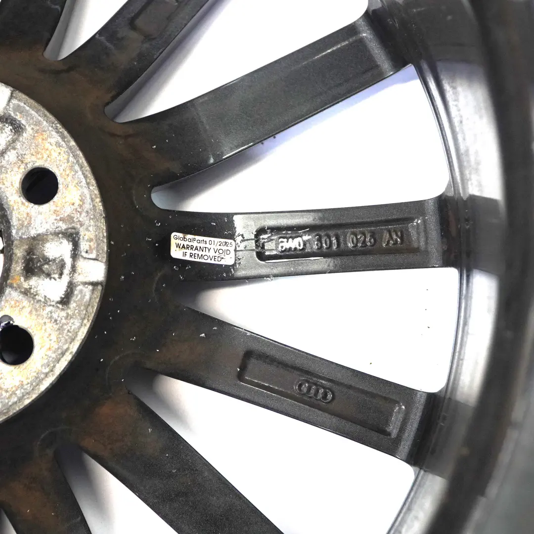 Audi A5 S5 8W F5 Schwarzes Rad Alufelge 19" 8,5J ET:32 - SKU 8W0601025AN-1 - Teilenummer 8W0601025AN
